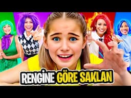 ELİF SİNEM RENGİNE GÖRE SAKLAN !! TEK RENK SAKLAMBAÇ !! Hide and seek color !!