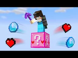 Minecraft, But It's On 1 Pink Lucky Block