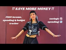 How to track your income & spending to increase savings 💸 + free template for any budget