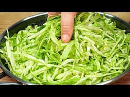 I cook cabbage like this every weekend! Simple and delicious recipe with cabbage and tuna! ASMR