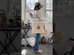私がデザインしたCherieさんとのコラボトートバッグ🇫🇷🥖
