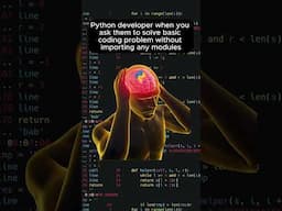 🤡 POV: You have to code a "basic" Python problem… with NO imports. #coding #2025 #shorts #developer