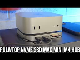 Pulwtop Mac Mini M4 NVMe SSD USB-C HDMI Hub