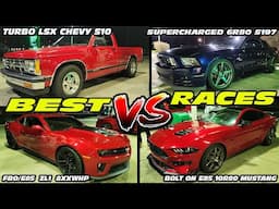 TURBO LSX CHEVY S10 VS BOLT ON E85 MUSTANG, 8XXWHP FBO E85 ZL1, SUPERCHARGED 6R80 S197, AUDI A8