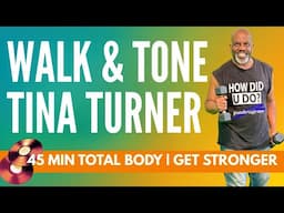 Full Body Dumbbell Workout to Tina Turner Music | Walk, Tone & Burn!