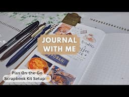 Kindle, Coffee & K-BBQ Date ☕🍱 | Journal With Me + On-the-Go Scrapbook Kit Setup