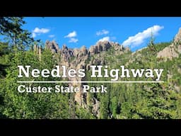 Driving NEEDLES HIGHWAY in South Dakota | Custer State Park | Needles Eye Tunnel | Sylvan Lake