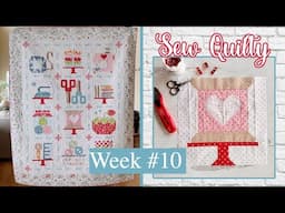 🌸 SEW QUILTY Sew-a-Long: Week 10 | (Quilt & Cross Stitch)