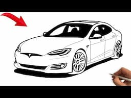 How to Draw a Tesla Model Y: A Step-by-Step Guide - Easy Car Drawing