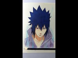 How to draw Sasuke Step by Step👌