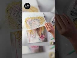 Mixed Media MASTERCLASS in under 60 Seconds! | AB Creative #shorts #art