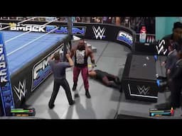 WWE Jacob Fatu vs. Braun Strowman Last Man Standing Match Gameplay of WWE 2K25