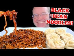 ASMR BLACK BEAN NOODLES MUKBANG EATING SOUNDS