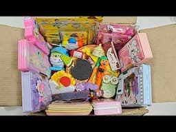 Fancy Stationery Collection, pencil box, stationery kit, eraser, school supplies, unboxing & review