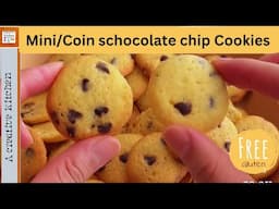 Gluten Free Mini chocolate chip Biscuits|kids favourite chocolate chip Recipe by #acreativekitchen