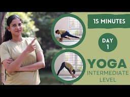 15 MIN FULL BODY YOGA for Beginners - No Equipment - Day 1 of 7 |