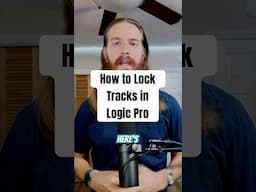 How to lock tracks to prevent unwanted changes in Logic Pro #musicproducer #logicprox