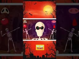Wrong Missing Face Skeleton #shorts #spooky #nurseryrhymes #skeletons