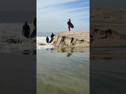 BEFORE AND AFTER CONNECTING A RIVER TO THE OCEAN