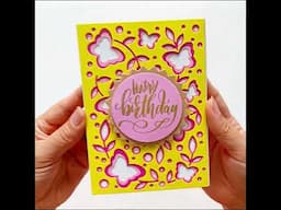 3pc butterfly layering cover plates metal die cut - #Alinacutle® #AlinaCraft #handmadecards