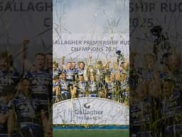 Bath Rugby lift the Premiership Rugby trophy at Allianz Stadium 🏆 | #PremRugby