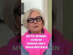Why Women Over 50 Should Wear Color! #fashion #style #shorts