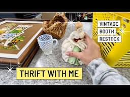 Thrift With Me | Booth Restock |Vintage Home Decor 🇨🇦