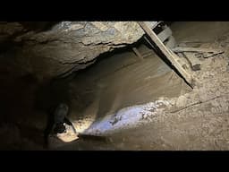 Exploring a new space a mile and a half back in the mine!