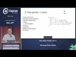 Lightning Talk: The Main Points in C++ - Dots in C++ - Miodrag Misha Djukic - CppCon 2024