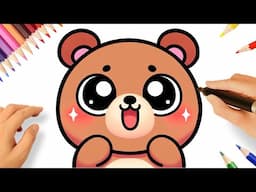 HOW TO DRAW KAWAII BEAR EASY 🧸