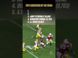 Find out who had the most receiving yards in the 2010s!