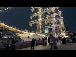 New York City LIVE Brooklyn Bridge Mexican Navy Ship & South Street Seaport (May 16, 2025)