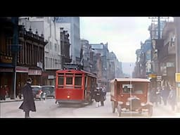 Christchurch, New Zealand 1900s in Color [60fps, Remastered] w/sound design added