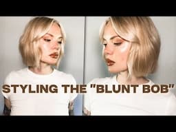 HOW TO STYLE A SHORT BLUNT BOB perfectly every time