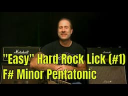 "Easy" Hard Rock Soloing - Pentatonic Minor Lick #1 in F# minor