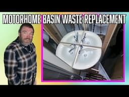 Replacing The Motorhome Shower Tray Part 3 - Basin Waste Replacement