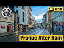 After the Rain | A Magical Evening Walk Through Prague | 4K HDR