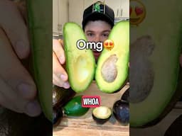 Eating the FATTIEST Avocado 🔥🤯 #shorts
