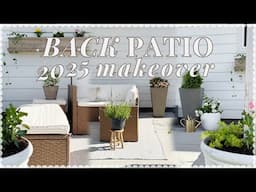 2025 PATIO MAKEOVER! outdoor seating + decorating ideas + new furniture - w/ YT shopping!