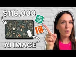 Did THIS AI Image Make $118,000??? 😱 SOLVED!!! Can You Use AI to Create an Six Figure Etsy Shop?