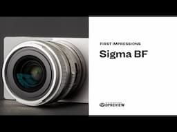 What We Think About the Sigma BF | DPReview First Impressions