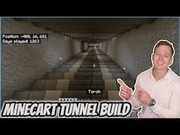 Minecraft ASMR | Massive Minecart Tunnel & Build Progress (Whispered)