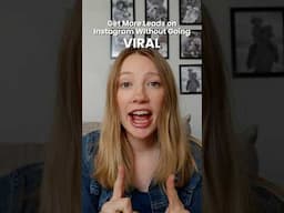 How to Double Your Leads on Instagram Without Relying on Going Viral! #instagramtips #businesstips