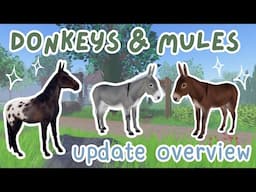 Donkeys & Mules Update is Here! Update Overview 🫏 | Wild Horse Islands
