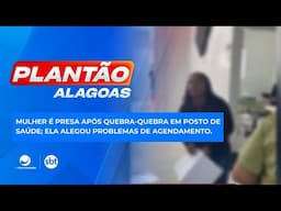 Mulher é presa após quebra-quebra em posto de saúde; ela alegou problemas de agendamento.