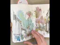 The sound of a sketchbook 😍 #landscapeart #art #landscapeartwork  #neilwhitehead #urbansketchers