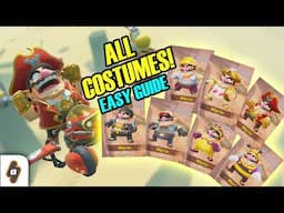 EASY GUIDE: How to unlock ALL Wario's Costumes in Mario Kart World