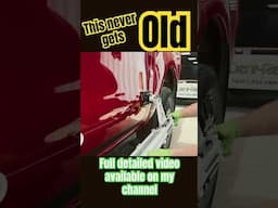 Stretching damage from car doors! #paintlessdentremoval