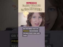 New vlog. English teacher in the kitchen
