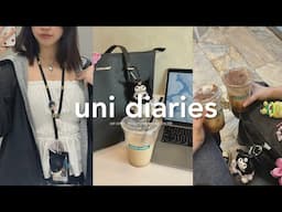 study with me vlog (cat cafe, productive days, coffee runs) ᡣ𐭩 uni diaries